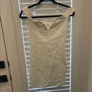 Superdown Strapless Cream Dress